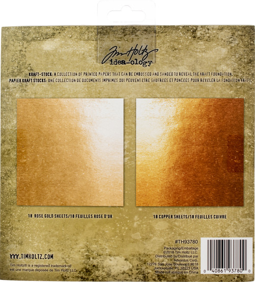 Idea-Ology Paper Stash Kraft Metallic Paper Pad 8"X8" 36/Pkg-Metallic 2 - TH93780 Idea-Ology Paper Stash Kraft Metallic Paper Pad 8"X8" 36/Pkg-Metallic 2 - TH93780