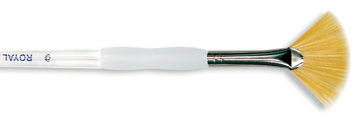 Royal & Langnickel(R) Soft-Grip Gold Taklon Fan Brush-Size 2 - SG850-2 - 090672027078