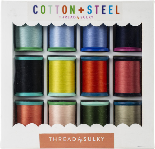 Sulky Cotton + Steel Thread Collection 50wt 660yd 12/Pkg-Wildflowers - 753-14 - 727072006920