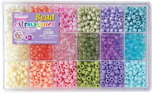 The Beadery Bead Extravaganza Bead Box Kit 19.75oz-Pastel - B6583 - 045155900102