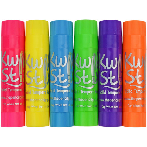 Kwik Stix Solid Tempera Paint Sticks 6/Pkg-Neon - TPG-6-10