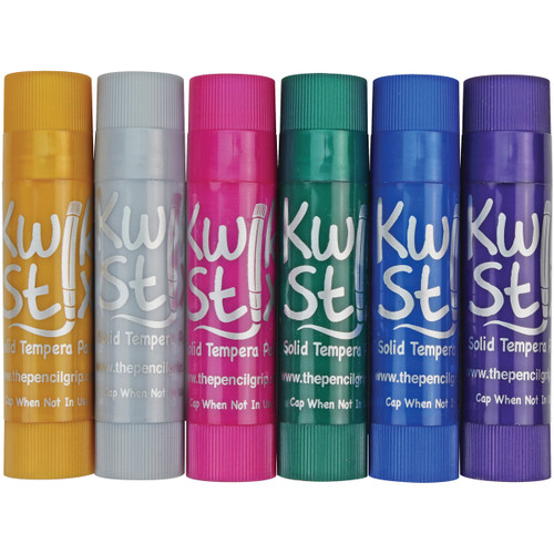 Kwik Stix Solid Tempera Paint Sticks 6/Pkg-Metallic - TPG-6-13