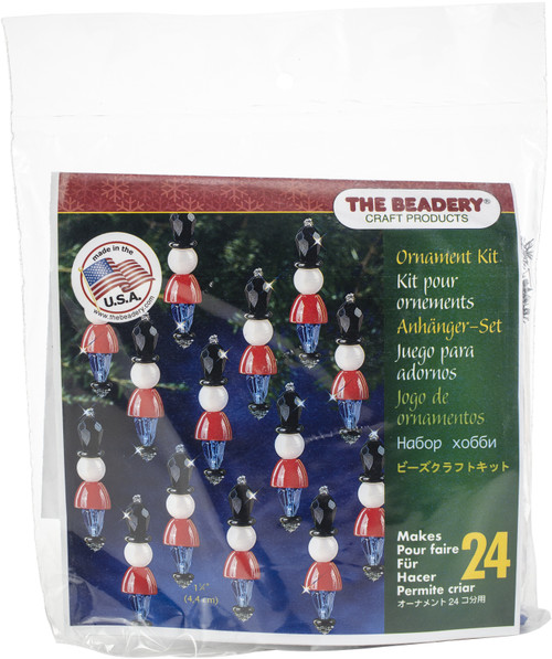 Holiday Beaded Ornament Kit-Mini Toy Soldier Makes 24 -BOK-7447 - 045155900959