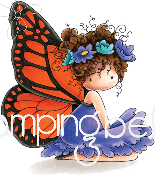 Stamping Bella Cling Stamps-Bess The Butterfly -EB665