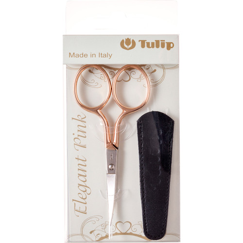 Tulip Curved Embroidery Scissors 3.5"-W/Sheath TIC001E - 846550015121