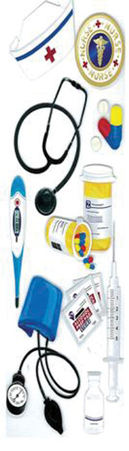 Touch Of Jolee's Dimensional Stickers-Nurse - E5010026 - 015586863352