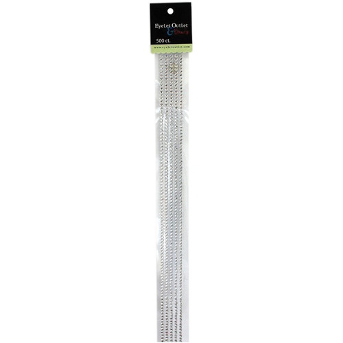 Eyelet Outlet Adhesive Jewel Strips 12" 5/Pkg-Clear - EOB2-CLR - 810787021095