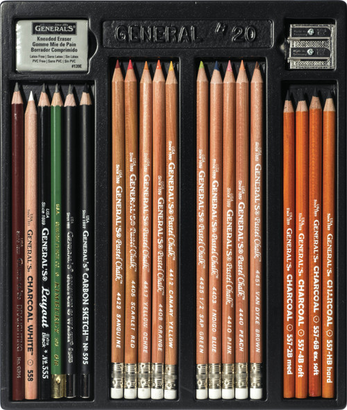 General Pencil Classic Sketching & Drawing Kit- - 20GP General Pencil Classic Sketching & Drawing Kit- - 20GP