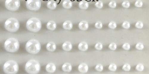 Eyelet Outlet Adhesive Pearls Multi-Size 100/Pkg-White EOB3-WHT