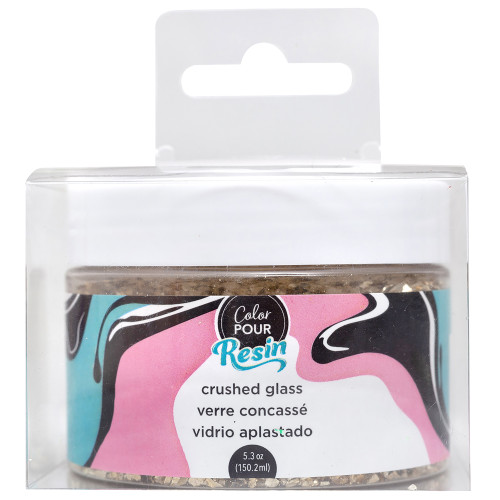 American Crafts Color Pour Resin Mix-Ins-Faux Gold Crushed Glass - 359691 - 718813596916