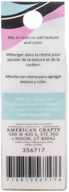 American Crafts Color Pour Resin Mix-Ins-Vintage - White, Copper, Mica & Pink - 356717