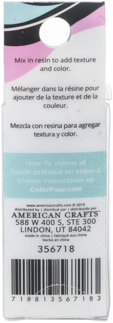 American Crafts Color Pour Resin Mix-Ins-GEODE-VIOLET, BLACK, IRIDESCENT, TURQUOI 356718