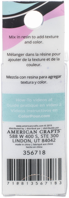 American Crafts Color Pour Resin Mix-Ins-GEODE-VIOLET, BLACK, IRIDESCENT, TURQUOI - 356718