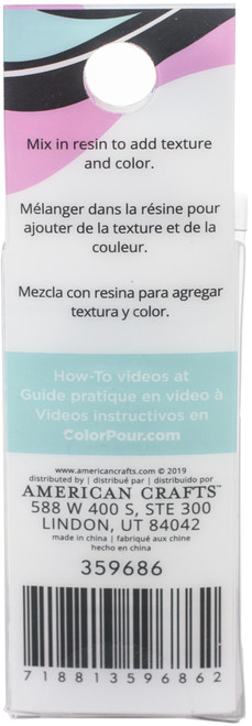 American Crafts Color Pour Resin Mix-Ins-Microbeads 4/Pkg 359686