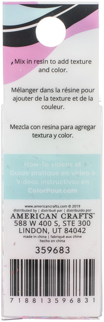 American Crafts Color Pour Resin Mix-Ins-Foil Flakes - Primary 4/Pkg - 359683