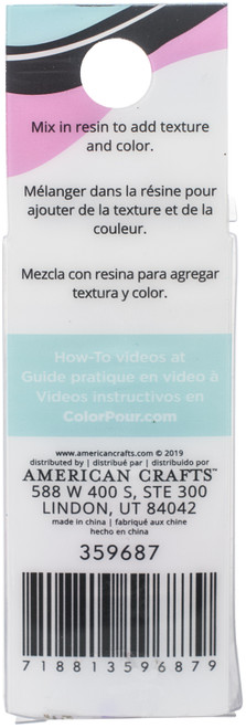 American Crafts Color Pour Resin Mix-Ins-Shell Flakes - Iridescent 4/Pkg - 359687