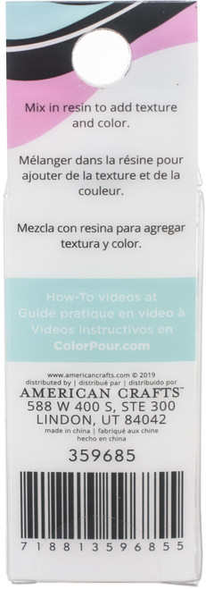 American Crafts Color Pour Resin Mix-Ins-Beads Colorful 4/Pkg 359685