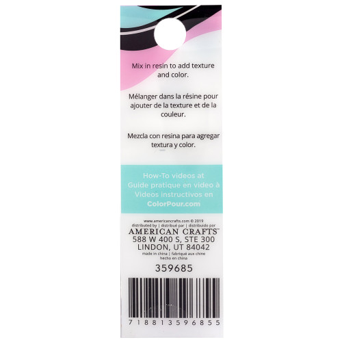 American Crafts Color Pour Resin Mix-Ins-Beads - Colorful 4/Pkg - 359685