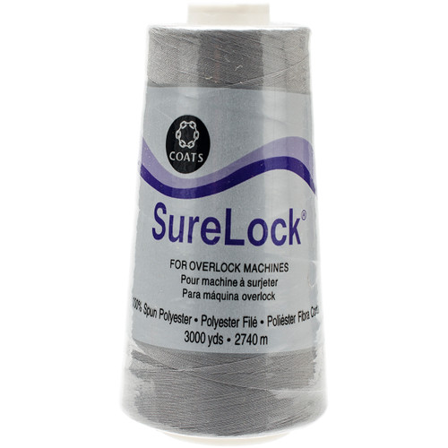 Coats Surelock Overlock Thread 3,000yd-Nickel - 6110-428 - 071484040059