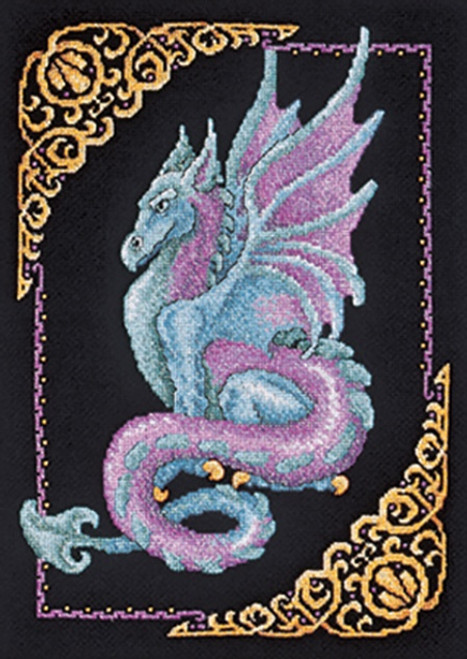 Janlynn Counted Cross Stitch Kit 11"X15"-Mythical Dragon (14 Count) - 157-0010 - 049489157102
