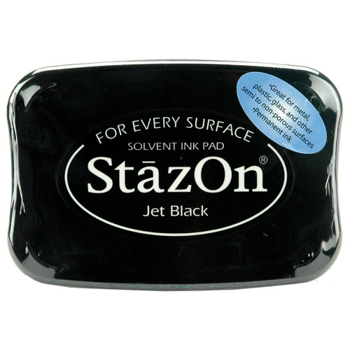 StazOn Solvent Ink Pad-Jet Black SZ-31 - 712353150317