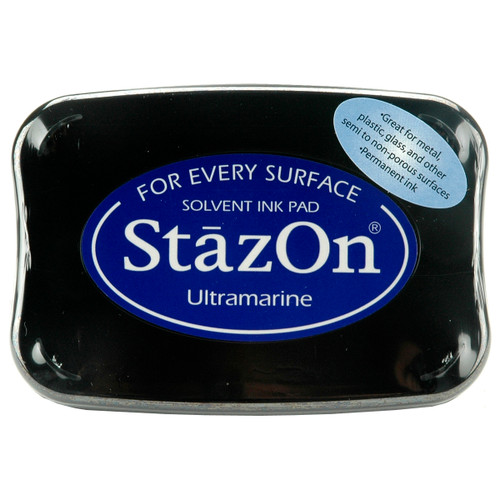 StazOn Solvent Ink Pad-Ultramarine SZ-61 - 712353150614
