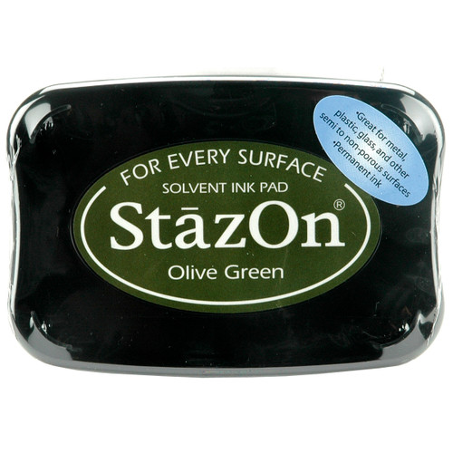 StazOn Solvent Ink Pad-Olive Green - SZ-51 - 712353150515