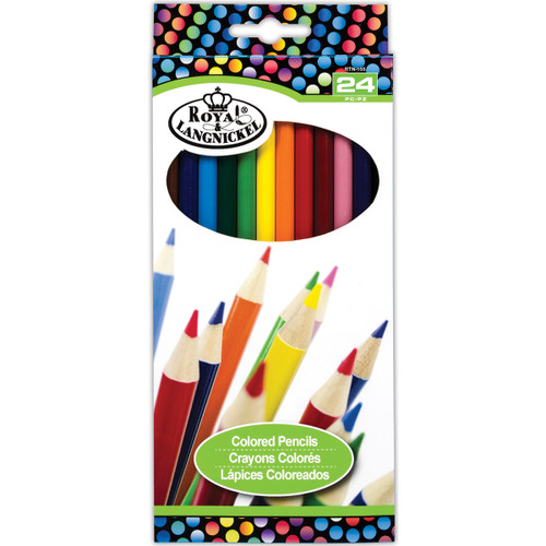 Royal & Langnickel(R) Colored Pencils 24/Pkg-Brights - RTN-155 - 090672358769