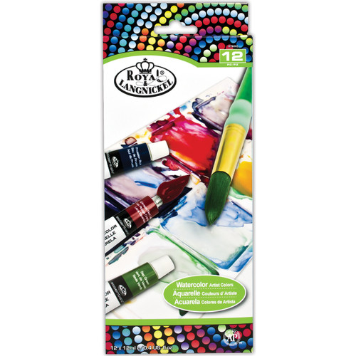Royal & Langnickel(R) Watercolor Paints 12ml 12/Pkg-Assorted Colors - RTN-102 - 090672948564