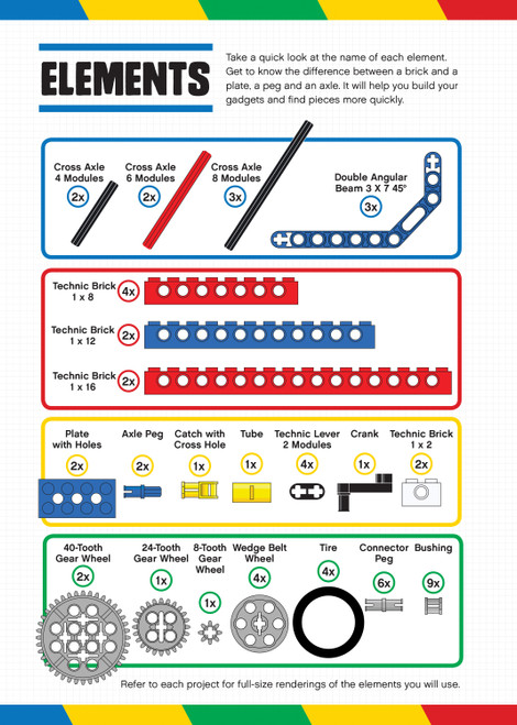 Klutz LEGO(R) Gadgets Book Kit-Build 11 Machines - K821963 Klutz LEGO(R) Gadgets Book Kit-Build 11 Machines - K821963