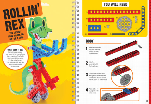 Klutz LEGO(R) Gadgets Book Kit-Build 11 Machines - K821963 Klutz LEGO(R) Gadgets Book Kit-Build 11 Machines - K821963