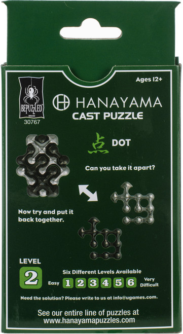 BePuzzled Hanayama Cast Puzzle-Dot Level 2 HANAYAMA-30767