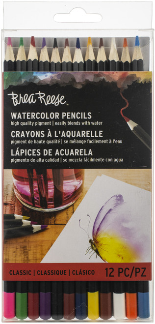 Brea Reese Watercolor Pencils 12/Pkg-Classic BR33833 - 760899338331
