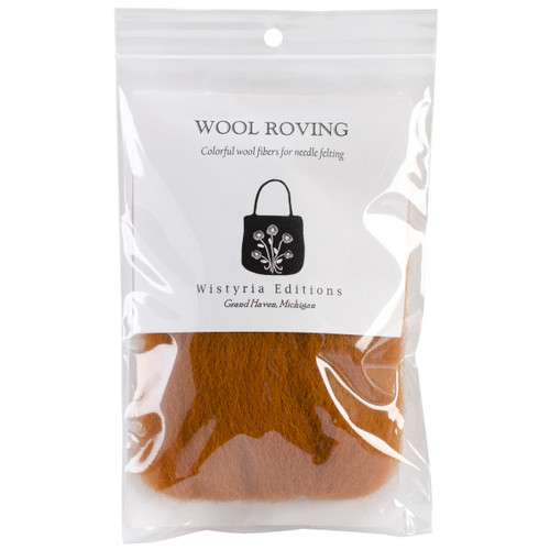 Wistyria Editions Wool Roving 14" -Toffee R-W8102 - 893812001873