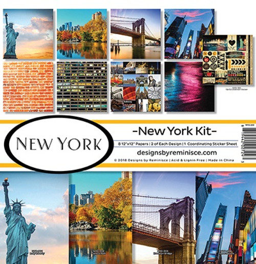 Reminisce Collection Kit 12"X12"-New York - NYO200 Reminisce Collection Kit 12"X12"-New York - NYO200