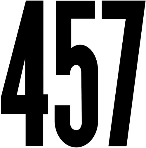 Duro Permanent Adhesive Vinyl Numbers 4" 49/Pkg-Black - D3217-BLACK Duro Permanent Adhesive Vinyl Numbers 4" 49/Pkg-Black - D3217-BLACK