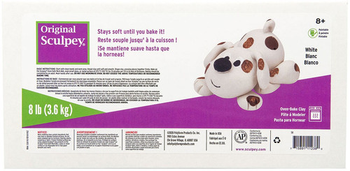 Sculpey Original Polymer Clay 8lb-White - S8 - 715891112380
