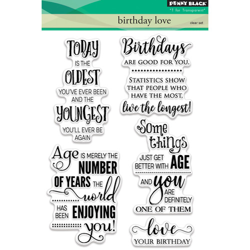 Penny Black Clear Stamps-Birthday Love - PB30413 - 759668304134 Penny Black Clear Stamps-Birthday Love - PB30413 - 759668304134