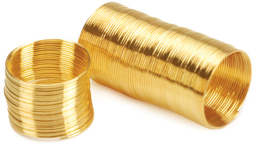 Beadalon Memory Wire Ring .62mm .5oz-Gold-Plated - 99 Coils - 347A-010