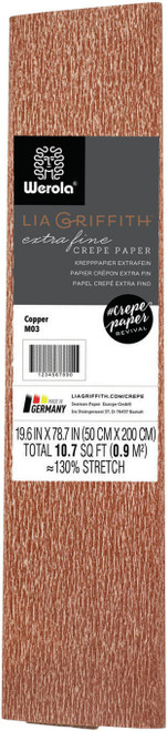 Lia Griffith Metallic Crepe Paper 19.6"X78.7"-Copper - LG11003 - 190705000068