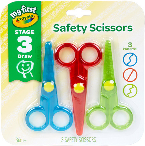 Crayola My First Safety Scissors-3/Pkg - 81-1458 - 071662114589