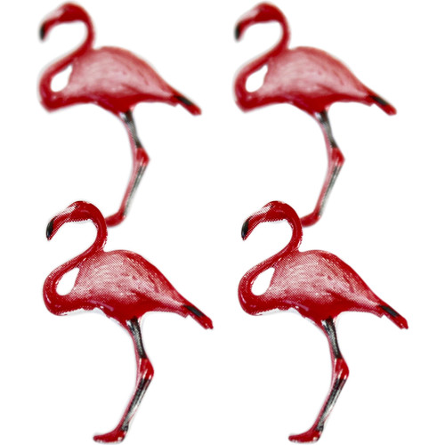 Eyelet Outlet Shape Brads 12/Pkg-Flamingo - QBRD2-48 - 810787024812