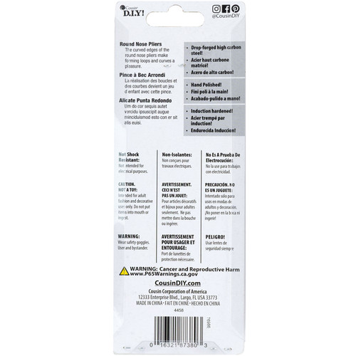 CousinDIY Tool Basics Round Nose Pliers-4.5" - 4458