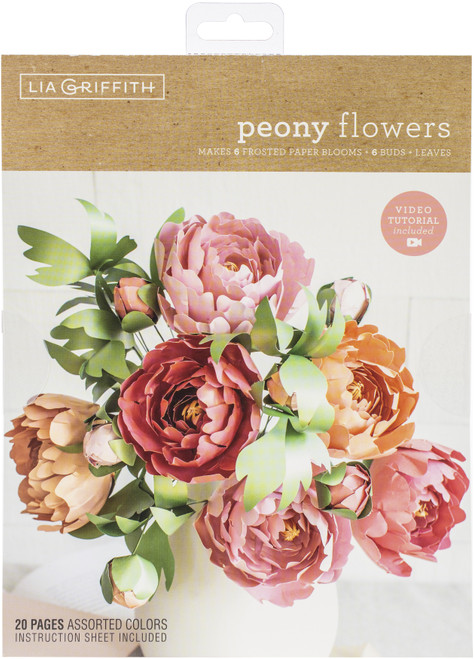 Lia Griffith Paper Stack 8.5"X11" 24/Pkg-Peony - LG41005 - 084001410051