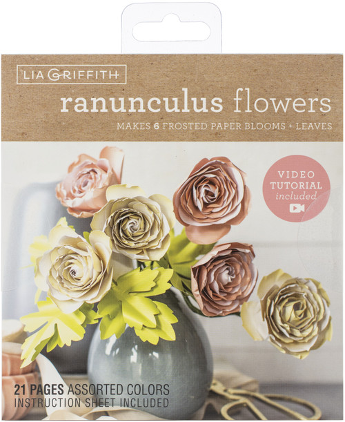 Lia Griffith Paper Stack 6"X6.5" 24/Pkg-Ranunculus LG41012 - 084001410129