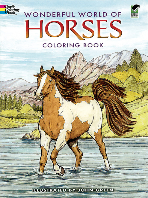 Wonderful World Of Horses Coloring Book-Softcover B6444659