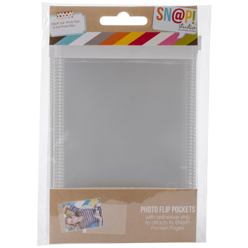 Simple Stories Sn@p! Photo Flips For 6"X8" Binders 12/Pkg-3"X4" - SNAP4067 - 817254018374