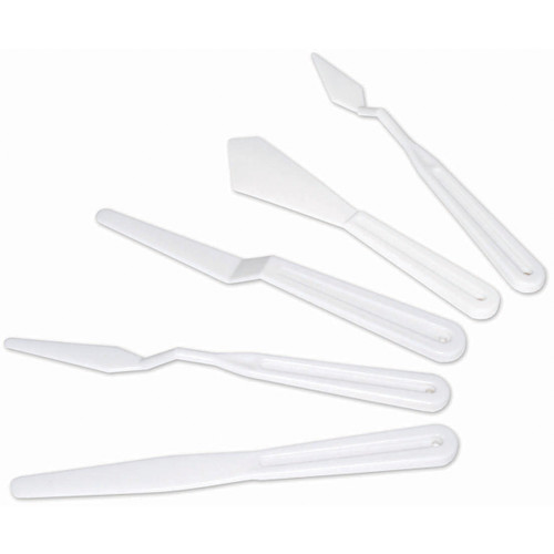 Color Factory Plastic Palette Knives 5/Pkg- - PA214