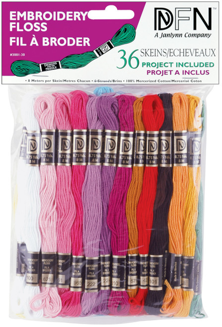 Janlynn Cotton Embroidery Floss Pack 8.7yd 36/Pkg-Pastel Colors - 3001-30 - 029064001303 Janlynn Cotton Embroidery Floss Pack 8.7yd 36/Pkg-Pastel Colors - 3001-30 - 029064001303