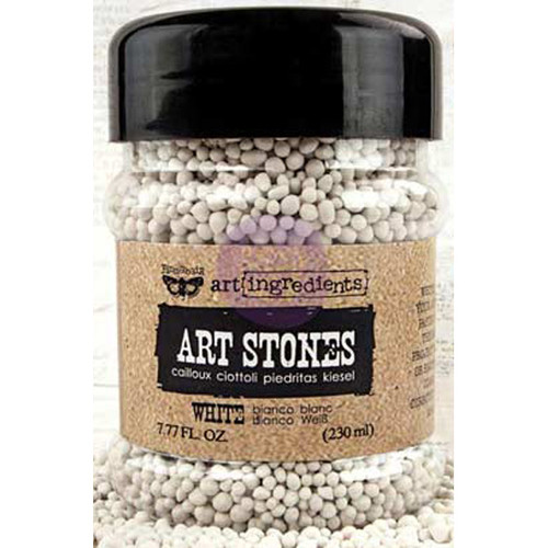 Finnabair Art Ingredients Art Stones 7.77 Ounces-White 963705